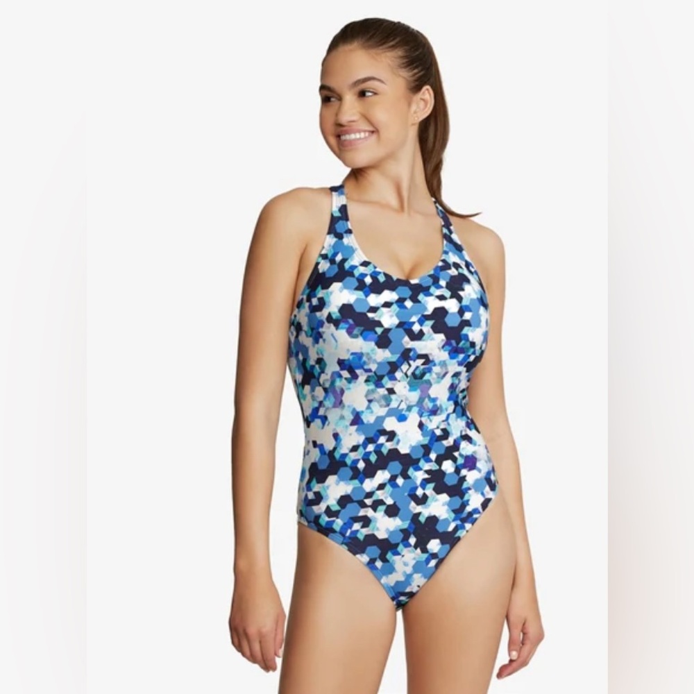 NWT Speedo‎ Size 14 Swimsuit Turkish Sea